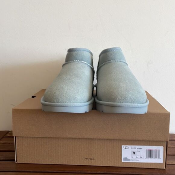 UGG Classic Ultra Mini Booties Seafoam USA Women Size 7/UK 5/EU 38 - Picture 5 of 12
